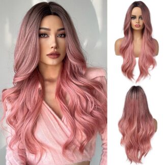 Roosa ombre-parukas, laineline