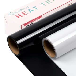 Termosiirdetrüki kile tekstiilile, must ja valge