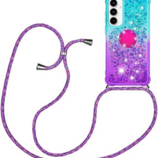 Samsung Galaxy A05s telefonikaaned, sädelev, paelaga, sini-lilla