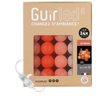 Lastetoa LED valguskett puuvillapallidega (24 palli, 2.4m)