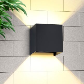 LED seinavalgusti, reguleeritav, must (9W)