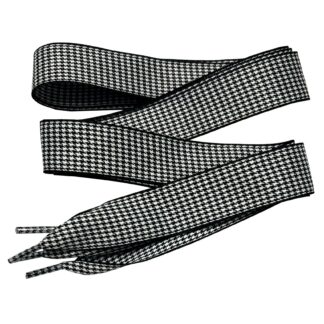 Ruudulised kingapaelad, mustad (120cm)