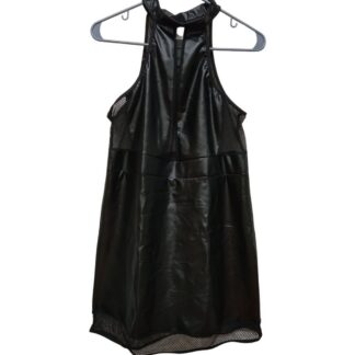 Must kunstnahast kleit, suurus 44/46
