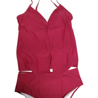 Punane tankini komplekt, suurus XXL