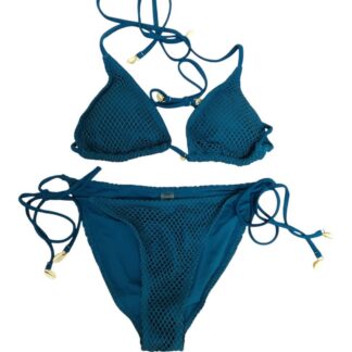 Sinine bikiinikomplekt karpidega, suurus M
