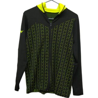 Must ja neoonkollane dressipluus, suurus L/XL