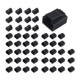 RJ45 pistikud tolmukaitsetega, must (~50tk)
