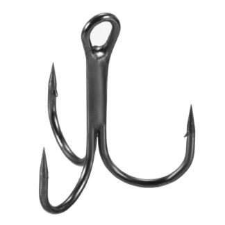 Kolmikkonksud kalapüügiks, mustad (10tk)