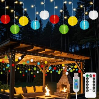 LED valguskett laternatega, välistingimustesse (100 LED)