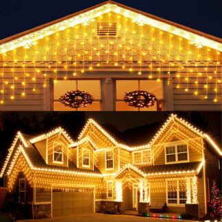 LED jääpurikad-valguskett, soe ja värviline valgus (10m, 400 LED)