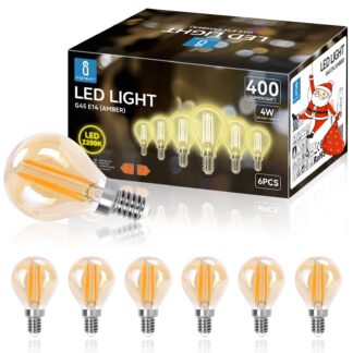 LED-dekoratiivpirnid E27, soe valgus (6tk, 6W, 600lm, 2200K)