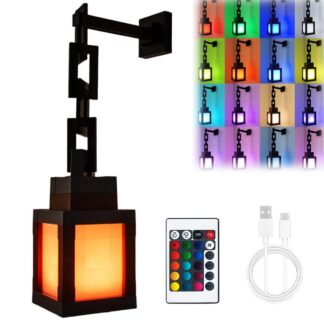 Pikselistiilis LED öölamp, 16 värvi