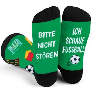 Puuvillased sokid "Bitte Nicht Stören", must (One size), meestele