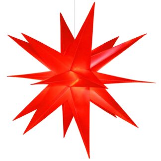 LED jõulutäht õue ja tuppa, punane (58cm)