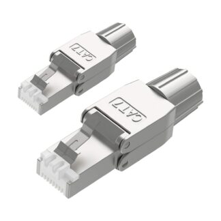 RJ45 pistik, Cat7/Cat6A, varjestatud (2tk)